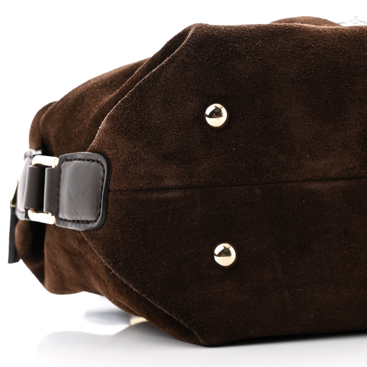 Suede Guccissima Small Boston Brown
