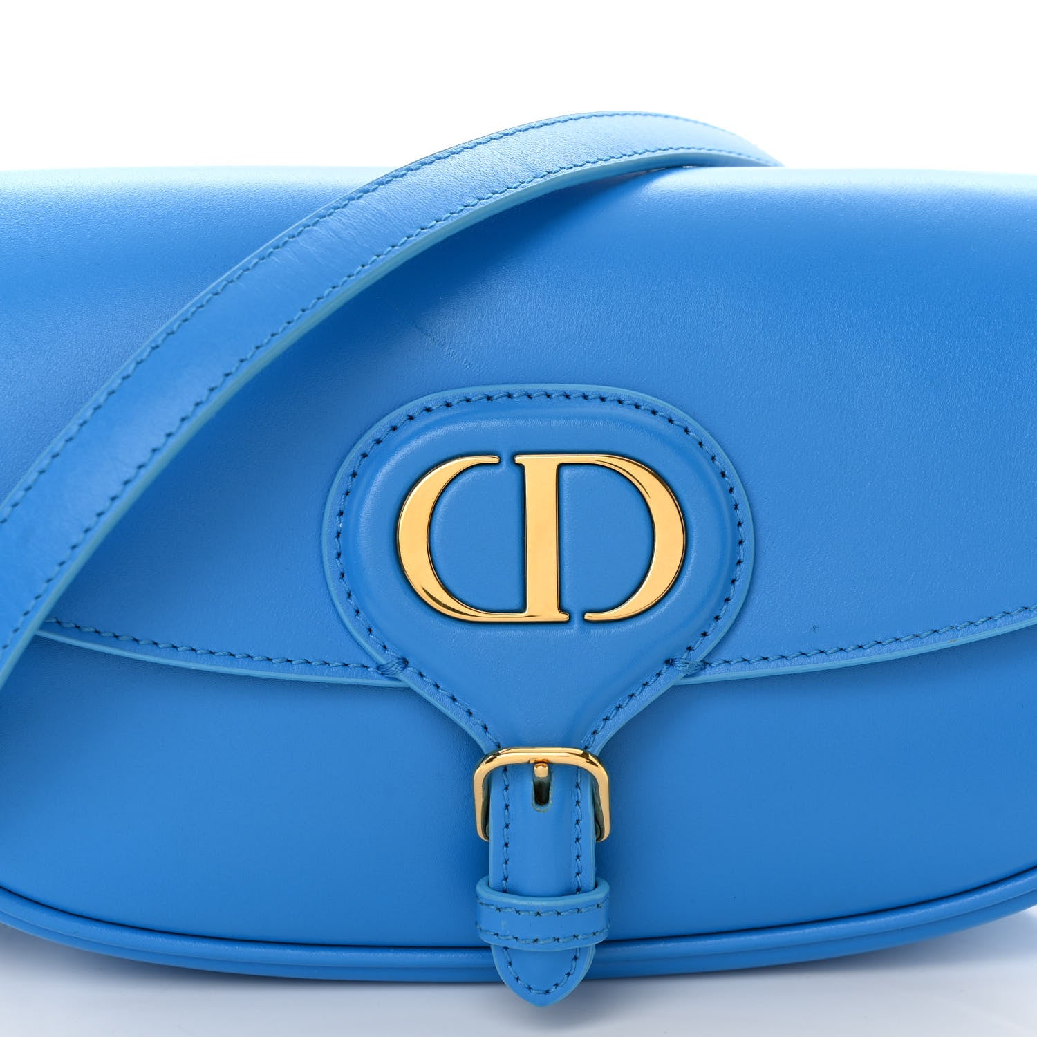 Christian Dior Box Calfskin East West Bobby Bag Reef Blue 7 of 9