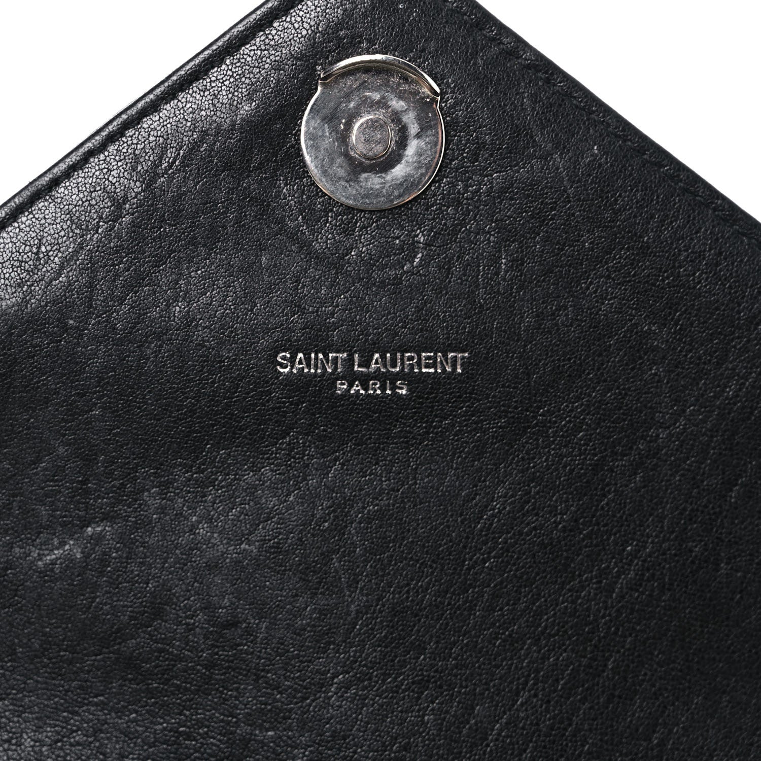 Saint Laurent Sheepskin Tri-Quilt Monogram Medium College Bag Black 6 of 16
