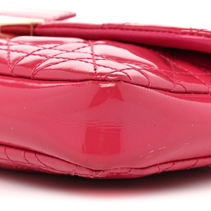 Christian Dior Patent Cannage New Lock Pouch Fuchsia 8 of 16