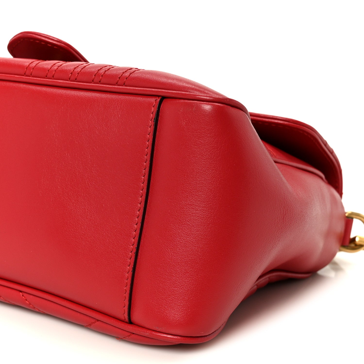 Gucci Calfskin Matelasse Small GG Marmont Top Handle Shoulder Bag