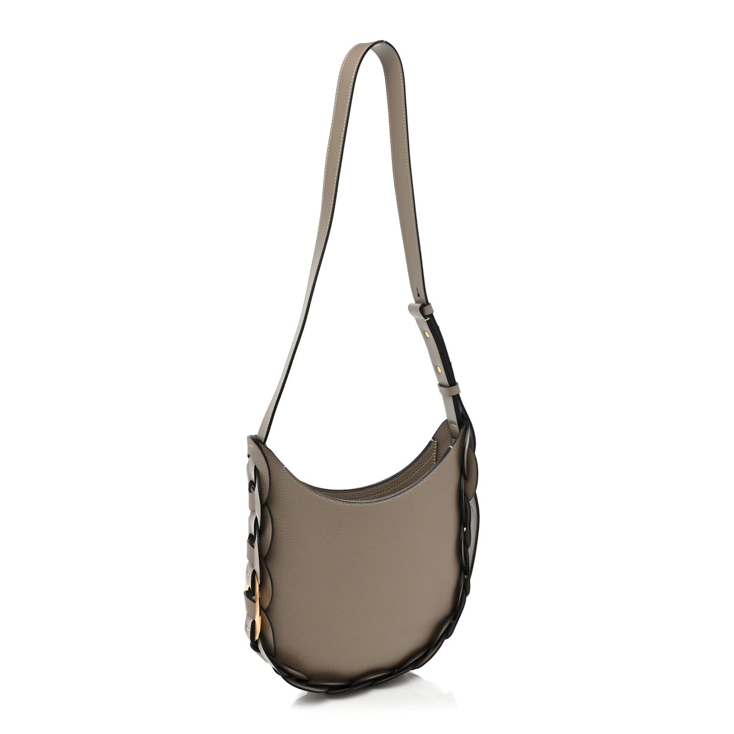 Chloe Small Grain Smooth Calfskin Small Darryl Hobo Motty Grey 3 of 9