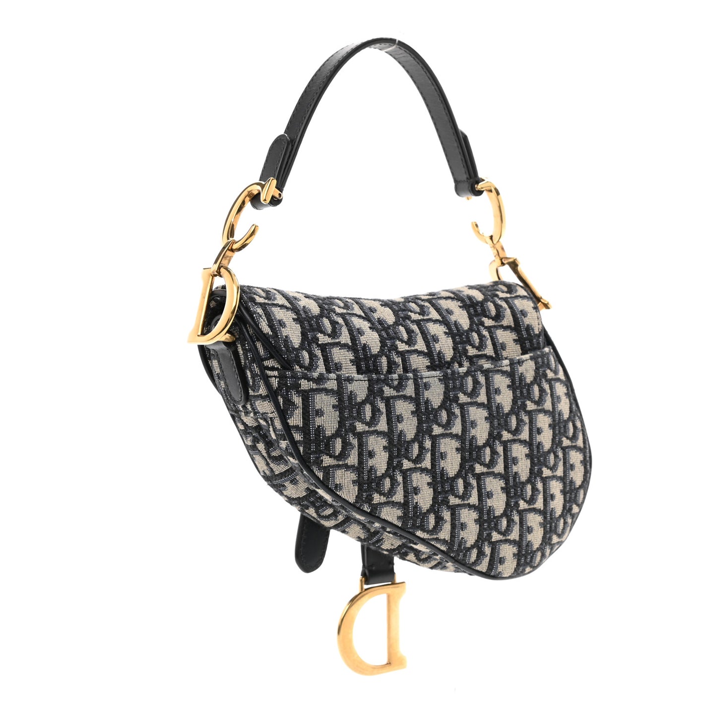 Oblique Mini Saddle Bag Blue