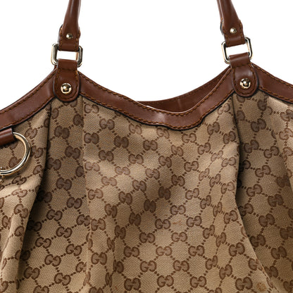Gucci Monogram Large Sukey Tote Brown 8 of 11