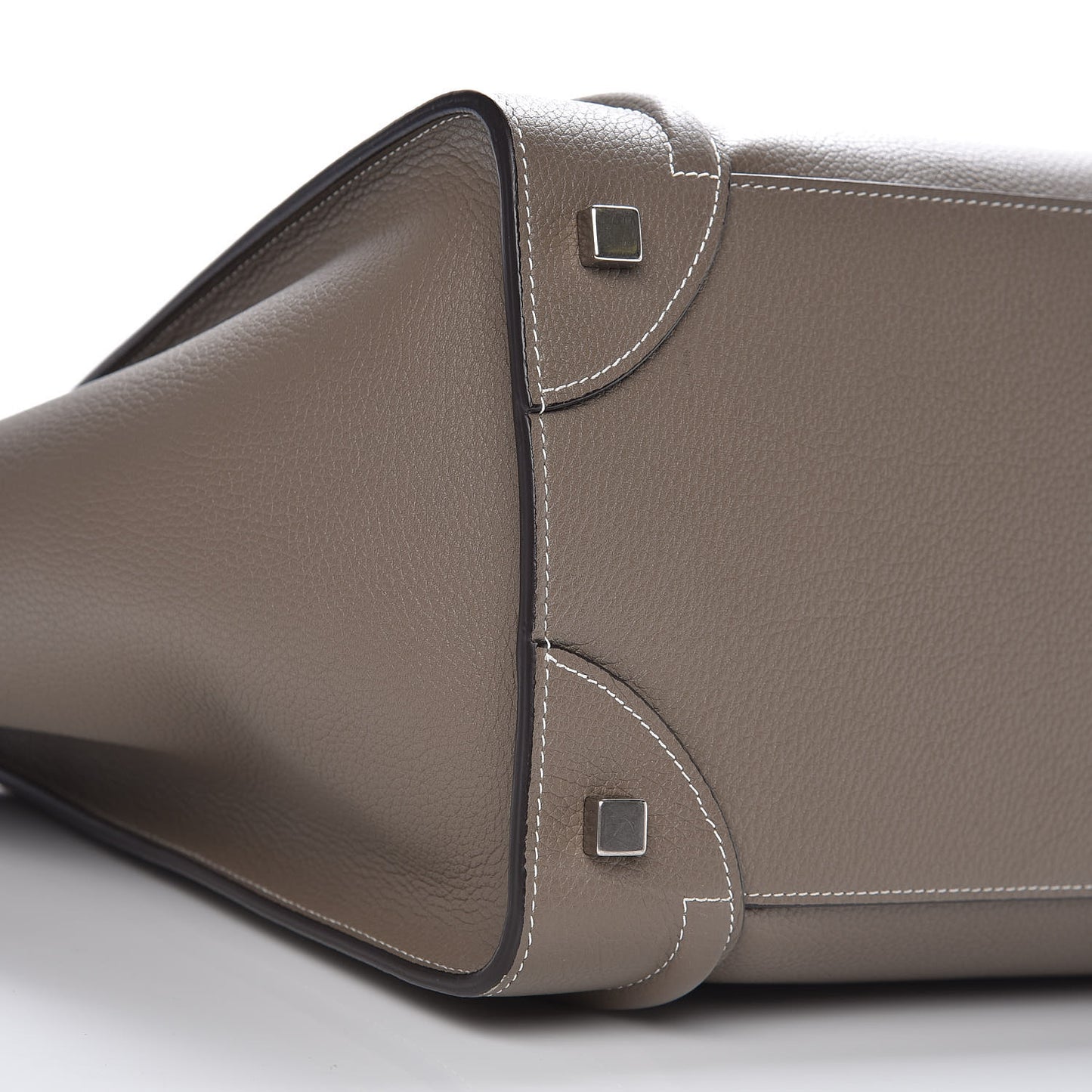 Drummed Calfskin Mini Luggage Souris