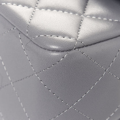 Chanel Lambskin Quilted Mini Rectangular Flap Grey 8 of 11
