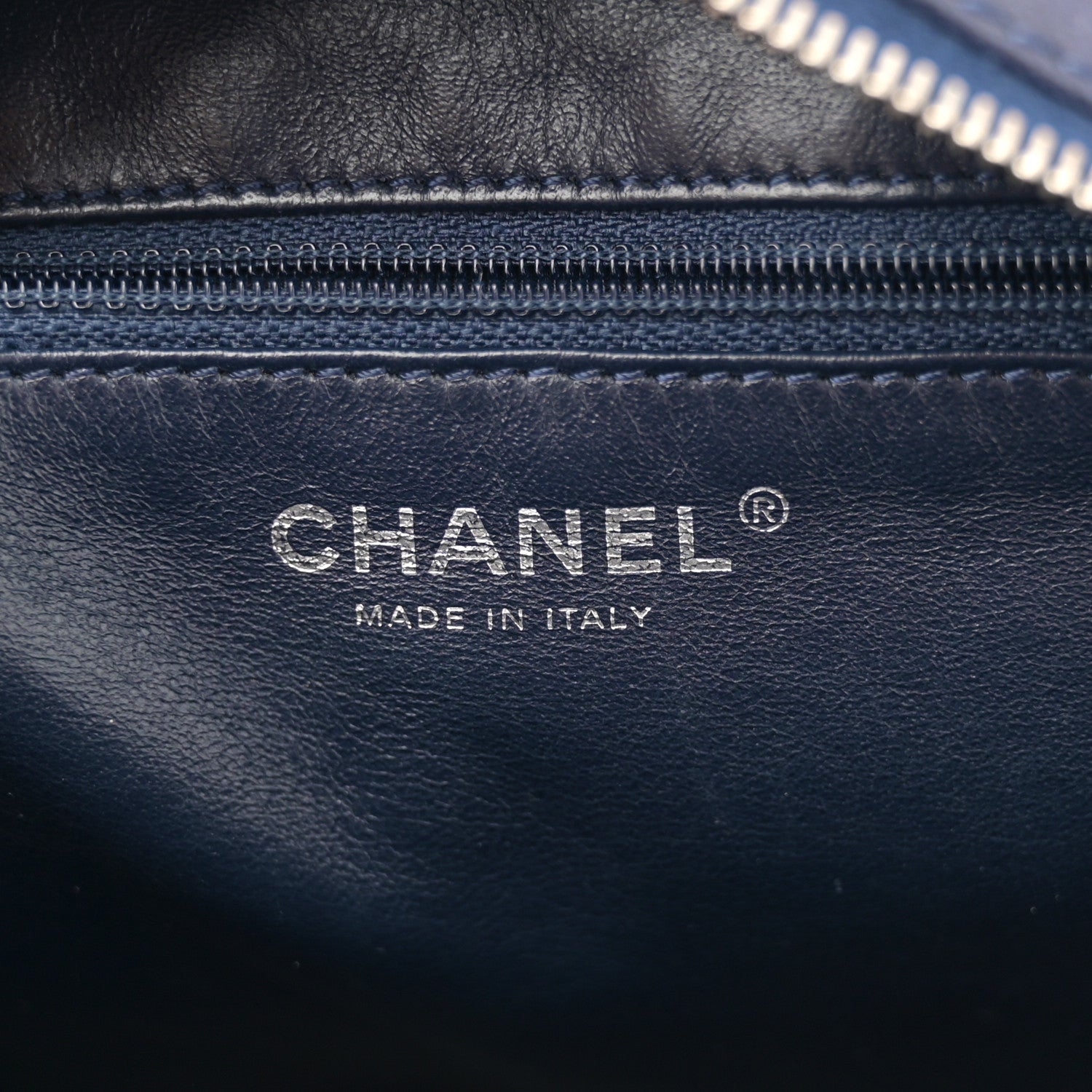 Chanel Lambskin Quilted Large Camera Case Navy Blue Navy Blue 6 of 11