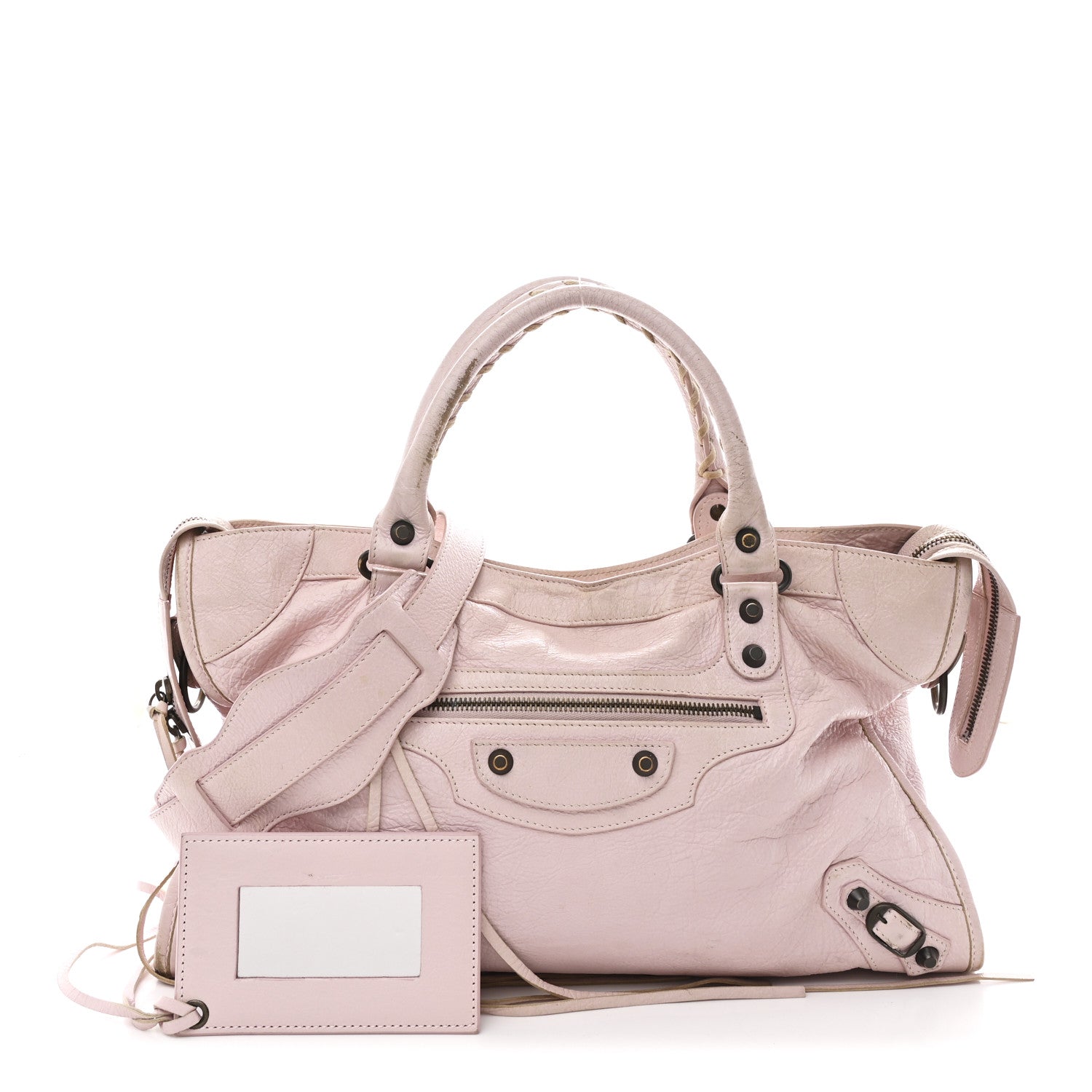 Balenciaga Agneau Classic Hardware City Rose Poudre Rose Petunia
