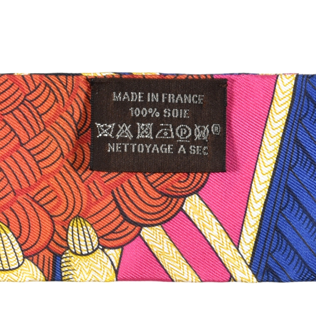 Hermes Silk Zouaves Et Dragons Twilly Rose Orange Multicolor 4 of 4