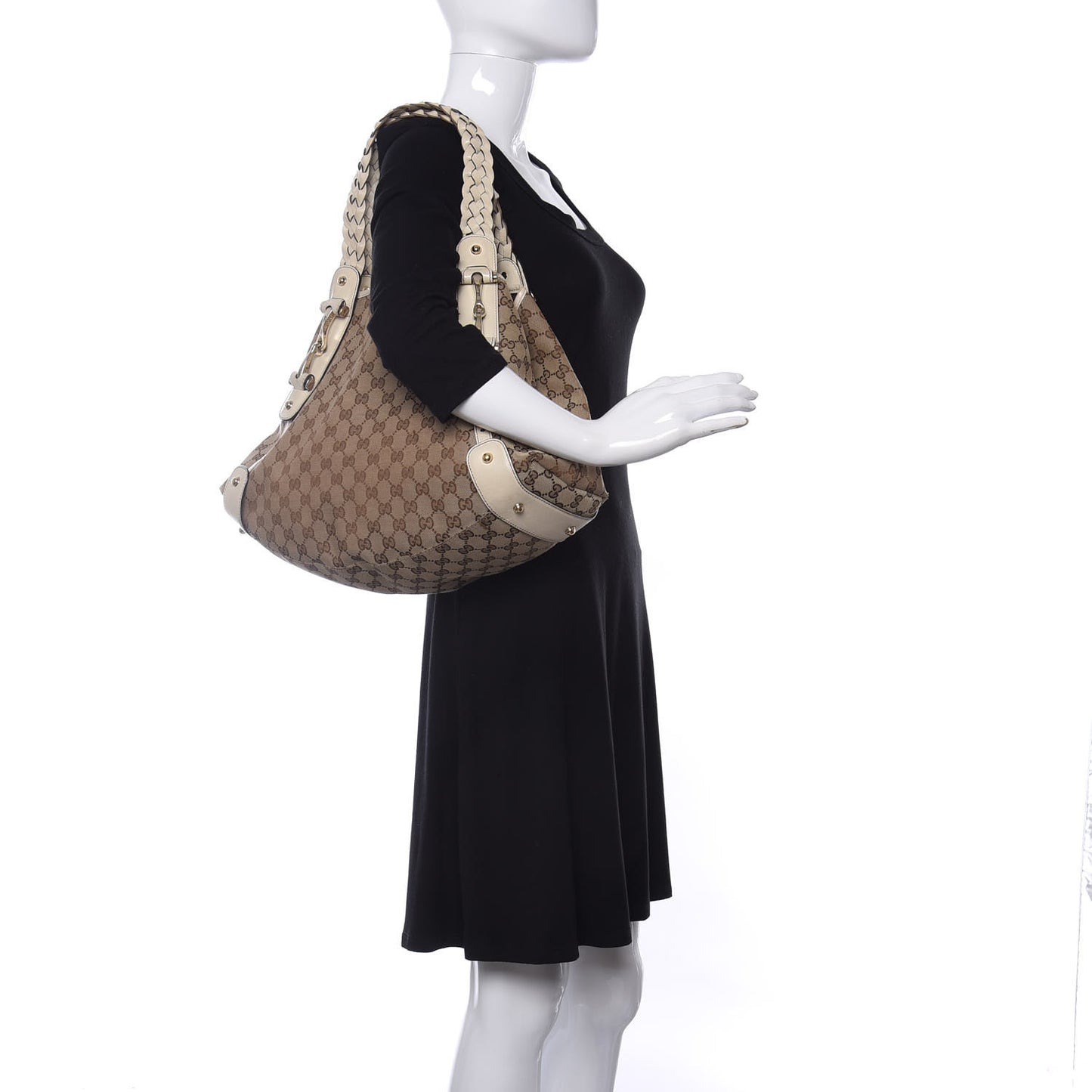 Monogram Medium Pelham Shoulder Bag Off White