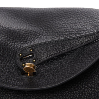 Hermes Taurillon Clemence Lindy 26 Black 9 of 11