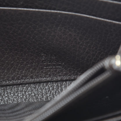 Gucci Pebbled Calfskin Donna Long Wallet Grey Field 6 of 9