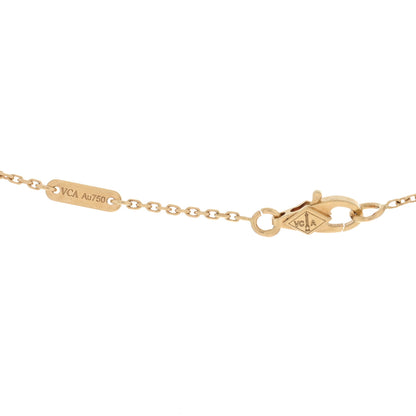 Van Cleef & Arpels 18K Yellow Gold Diamond Mini Frivole Pendant Pave Necklace 4 of 5