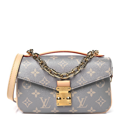 Louis Vuitton Monogram Pochette Metis East West Trianon Gray 1 of 10