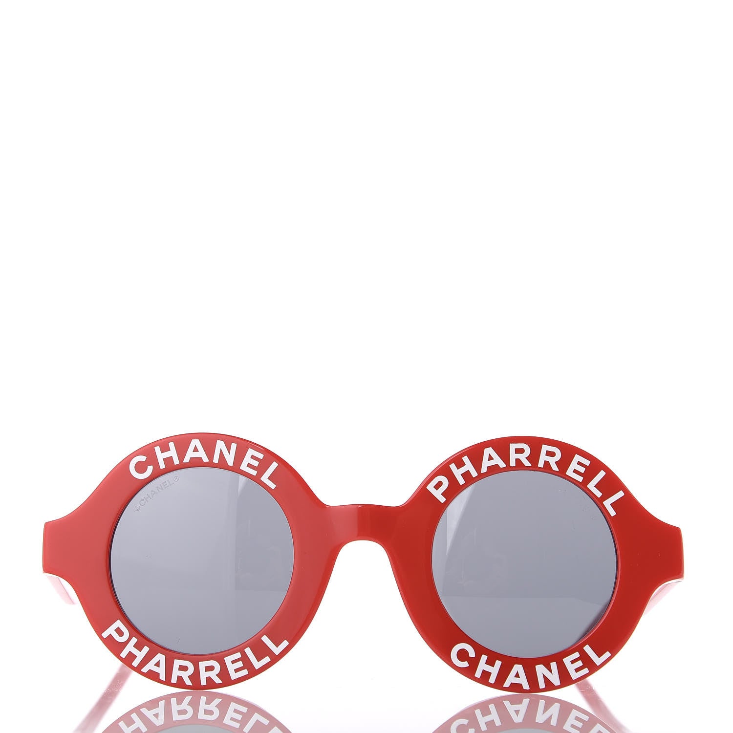 Chanel x Pharrell Williams Round 19mm Sunglasses Red 3 of 8