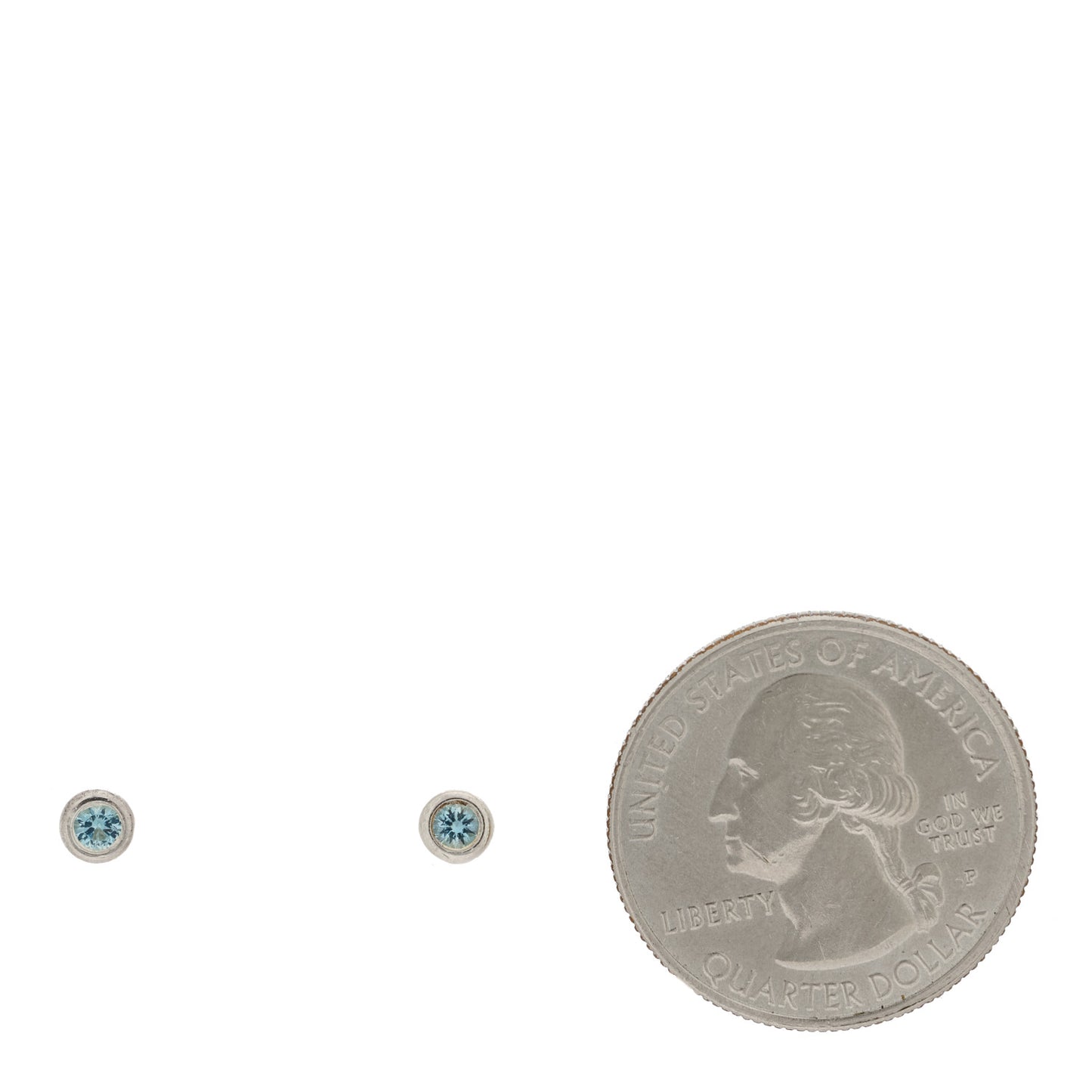 Sterling Silver Aquamarine Color By The Yard Earrings