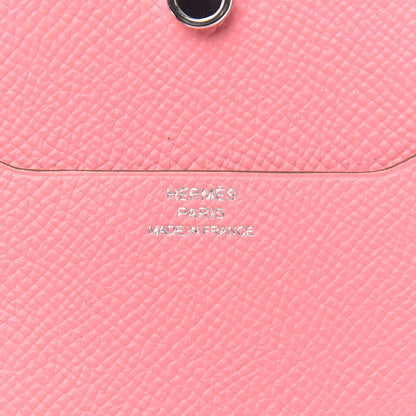 Hermes Epsom Mini In-The-Loop-To-Go Wallet Rose Confetti Terre Battue Sesame Nata Vert Criquet 7 of 8