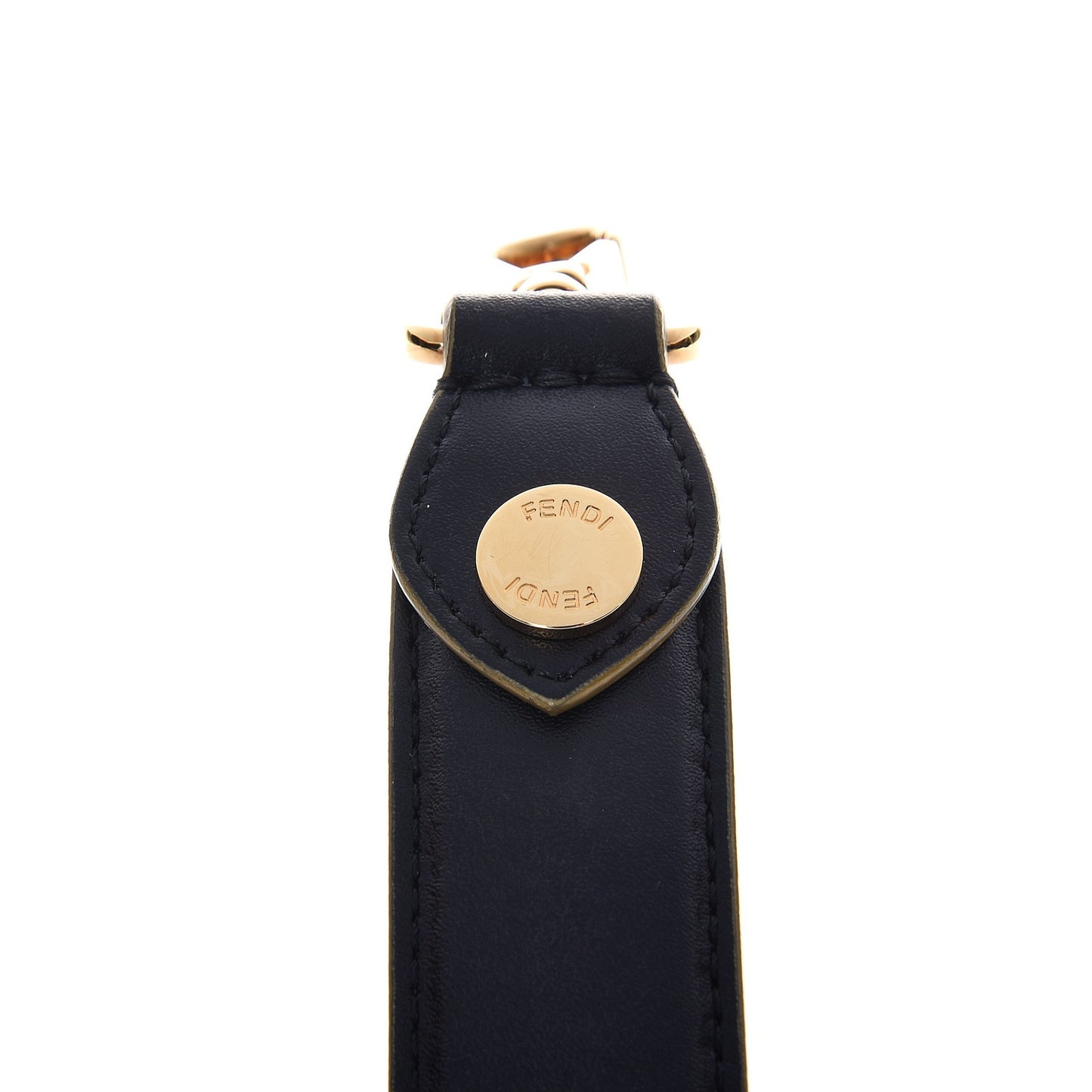Calfskin Studded Mini Strap You Black