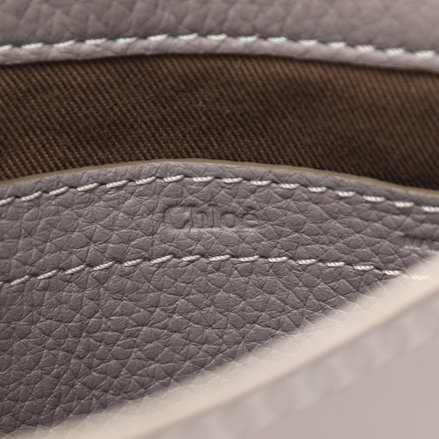 Calfskin Mini Marcie Round Crossbody Bag Cashmere Grey