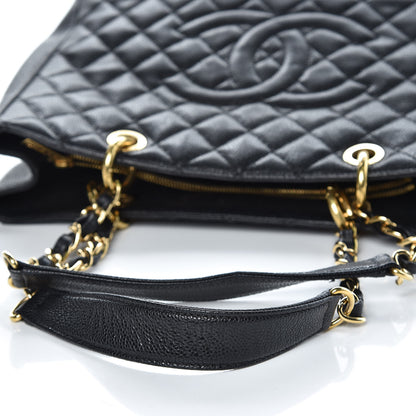 Chanel Caviar Quilted Grand Shopping Tote GST Black 14 of 15