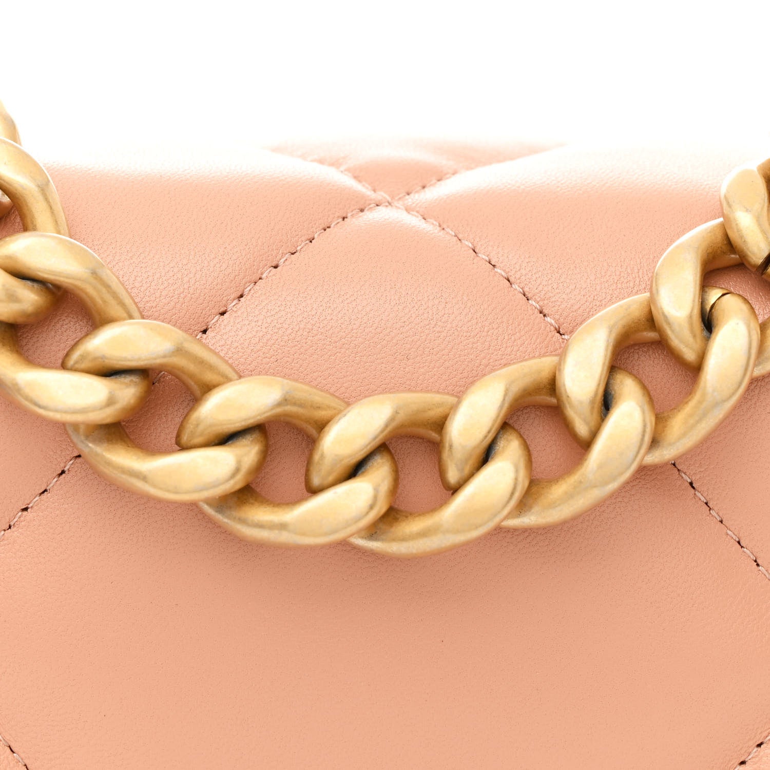 Chanel Lambskin Quilted Medium Chanel 19 Flap Beige 8 of 10