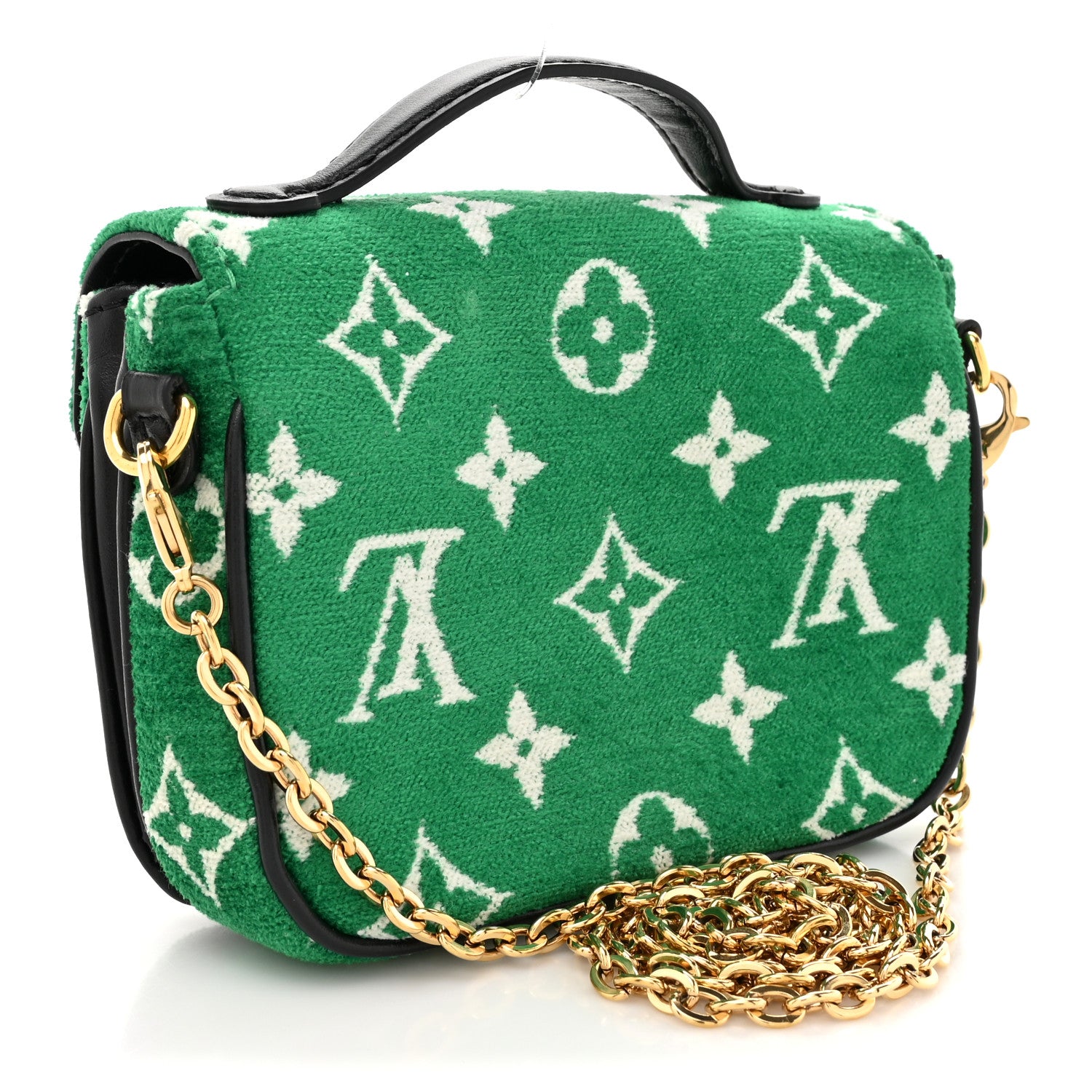 Louis Vuitton Monogram Jacquard Velvet Micro Metis Green 3 of 10