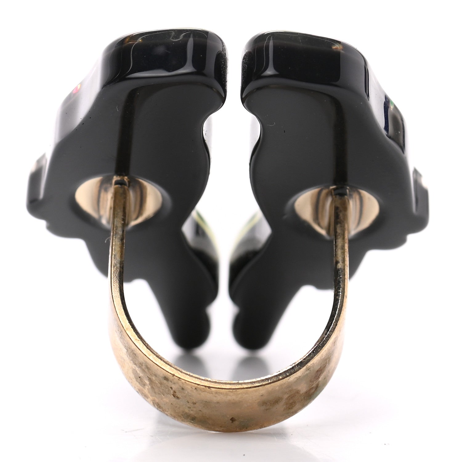 Chanel Resin Parrot CC Ring 52 6 Multicolor 3 of 4