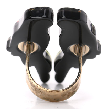 Chanel Resin Parrot CC Ring 52 6 Multicolor 3 of 4