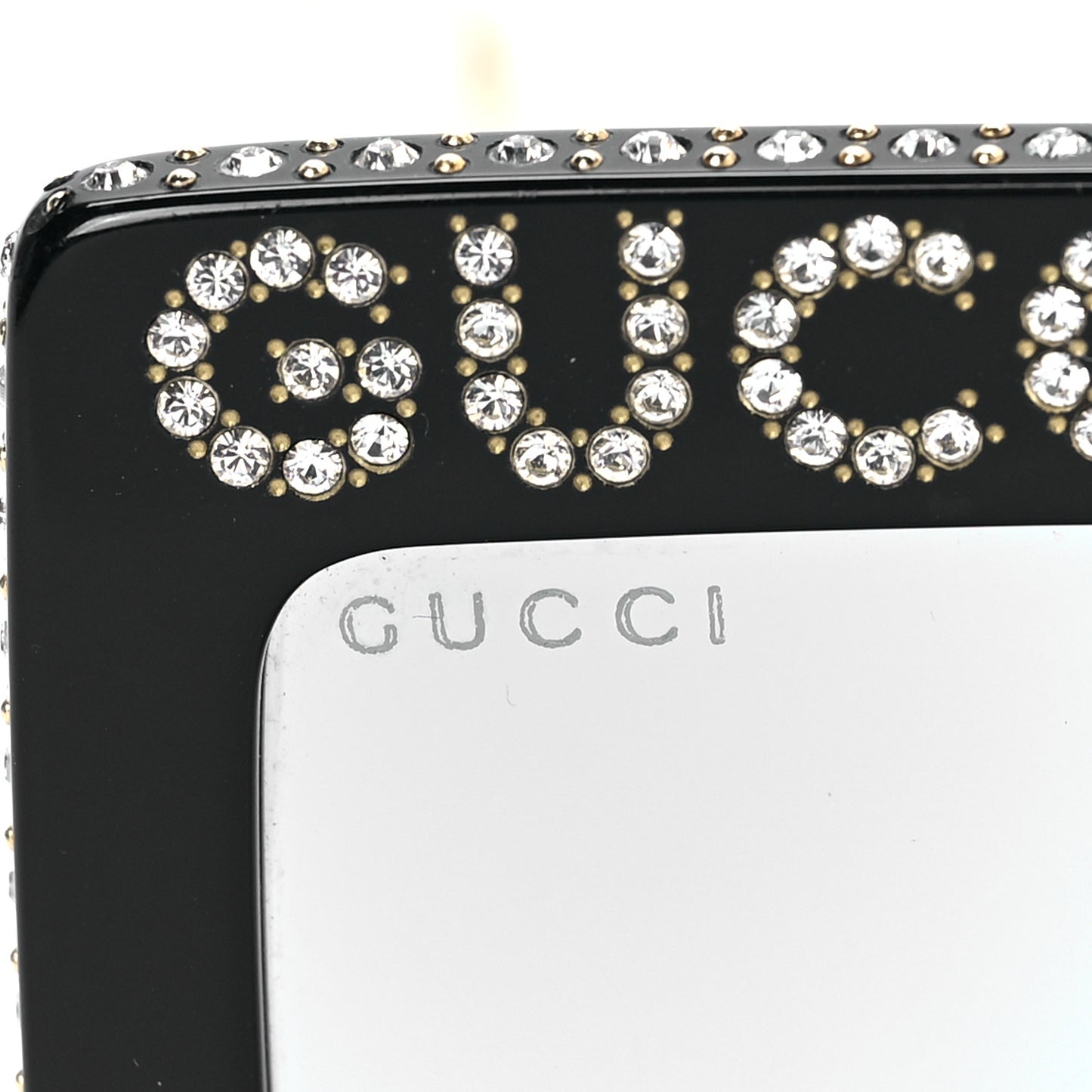 Acetate Crystal Mask-Frame Sunglasses GG0431S Black
