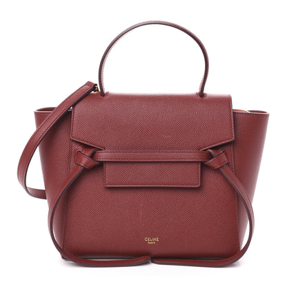 Celine Grained Calfskin Nano Belt Bag Ruby 1 of 12