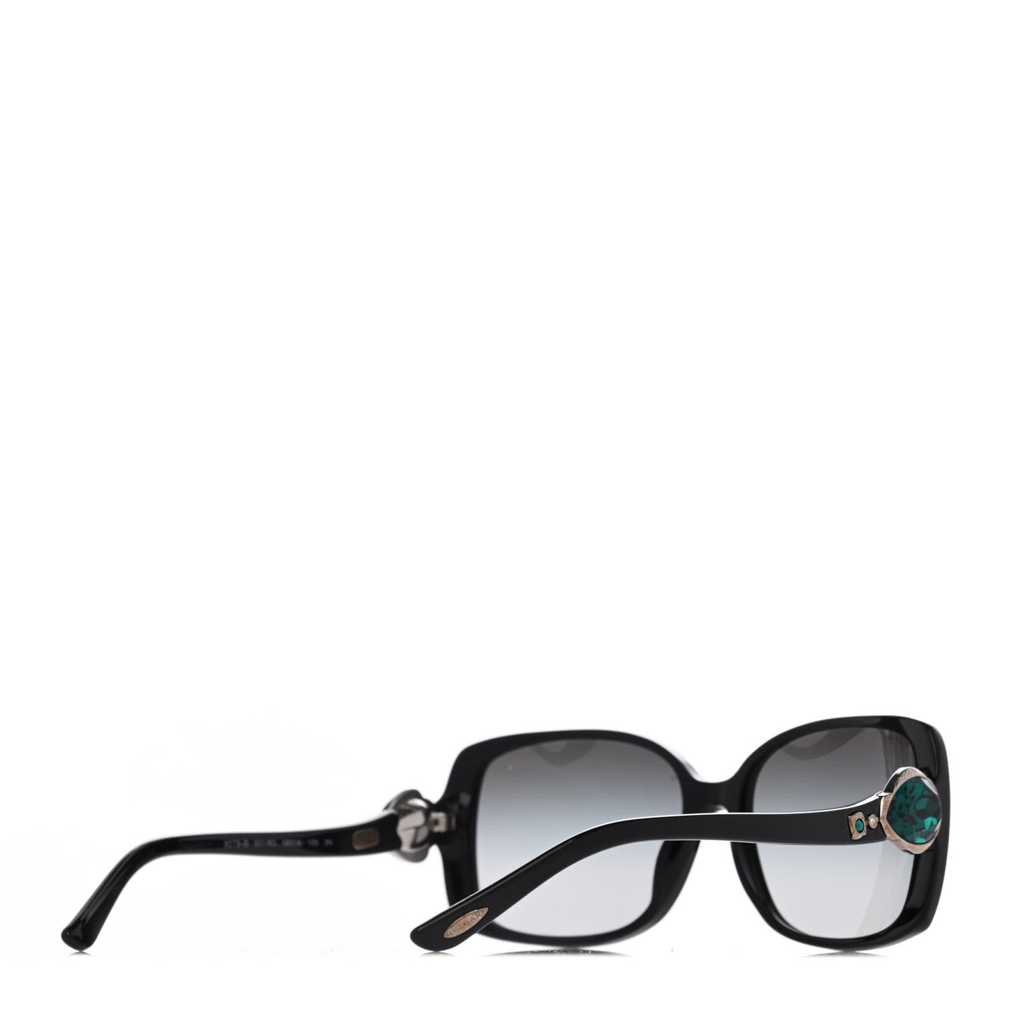 BVLGARI Swarovski Gem 8079-B Sunglasses Black