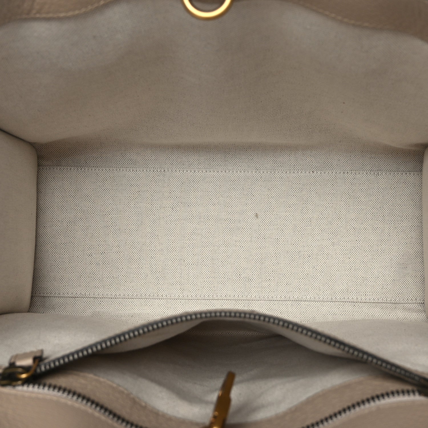 Gucci GG Supreme Monogram Textured Dollar Calfskin Small Retro Interlocking G Tote Bag Beige Mystic White Oatmeal 4 of 8