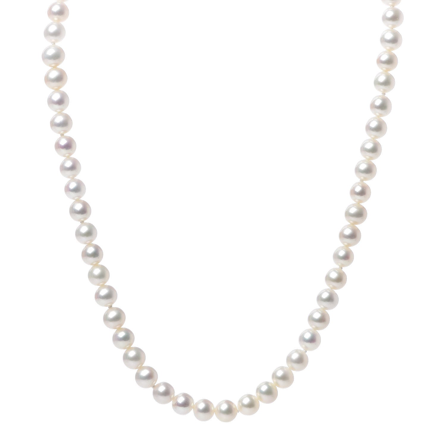 Tiffany Sterling Silver Freshwater Pearl 6-7mm Ziegfeld Necklace 1 of 4