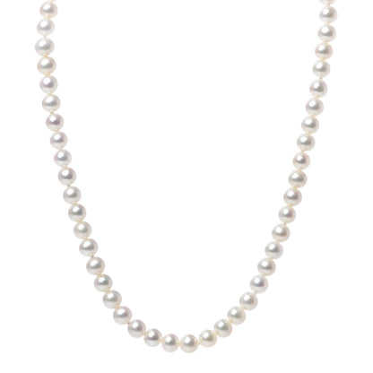 Tiffany Sterling Silver Freshwater Pearl 6-7mm Ziegfeld Necklace 1 of 4