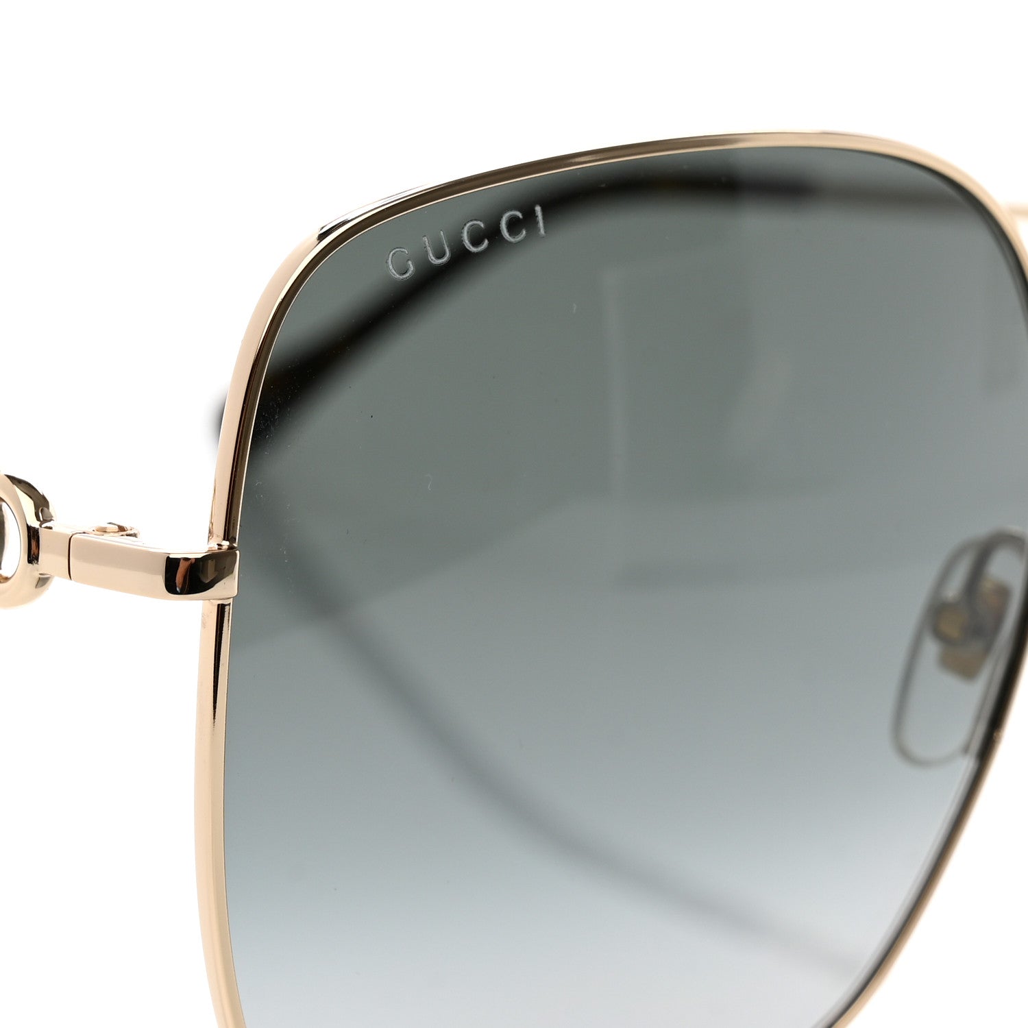 Gucci Metal Horsebit Square Frame Sunglasses GG0879S Grey 7 of 8