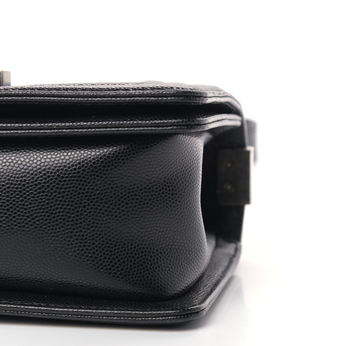 Caviar Quilted Small Boy Flap Black