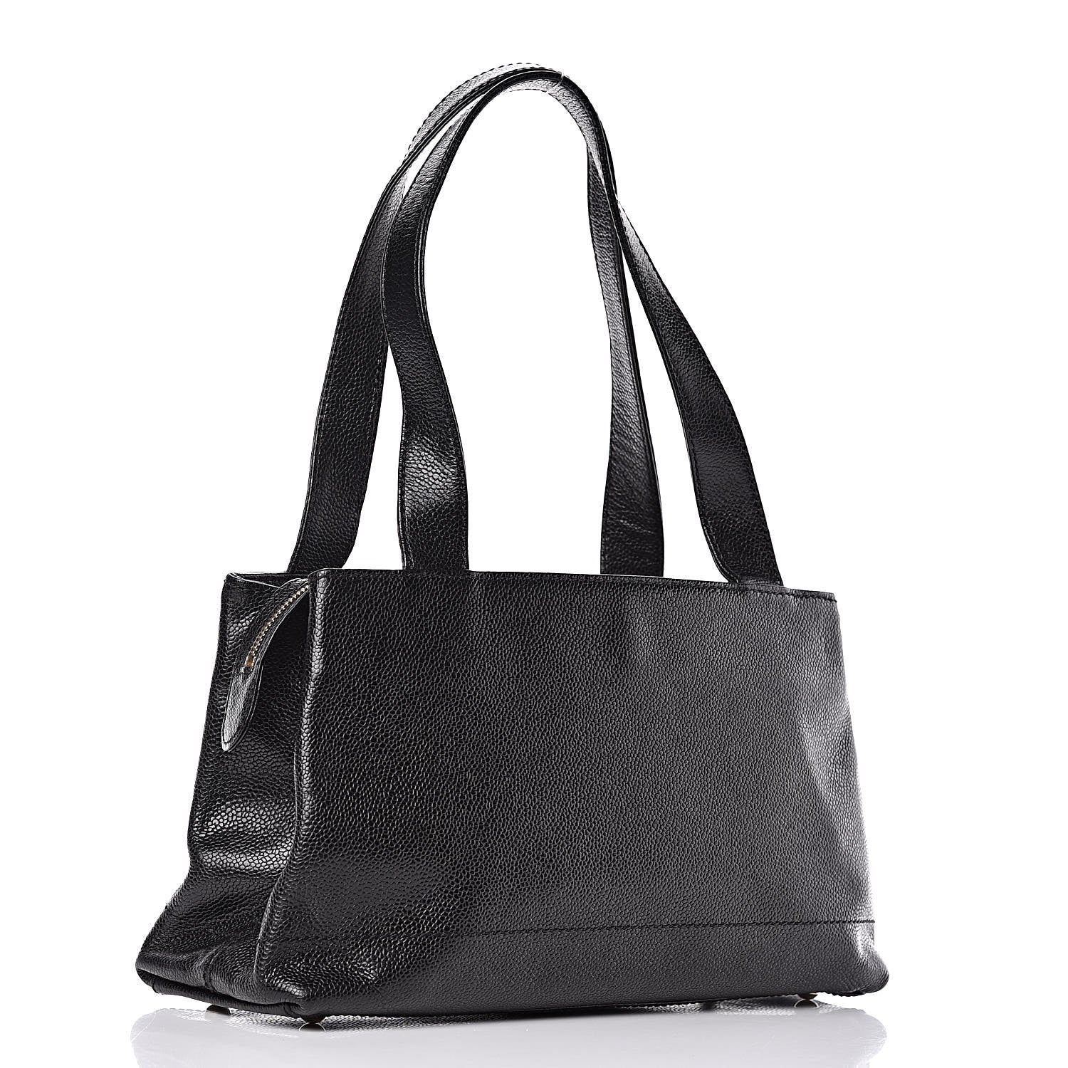 Chanel Caviar CC Shoulder Bag Black 3 of 10