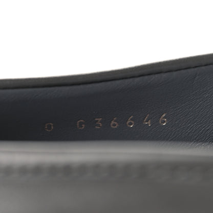 Chanel Lambskin Quilted CC Turnlock Loafers 37.5 Dark Grey 7 of 10