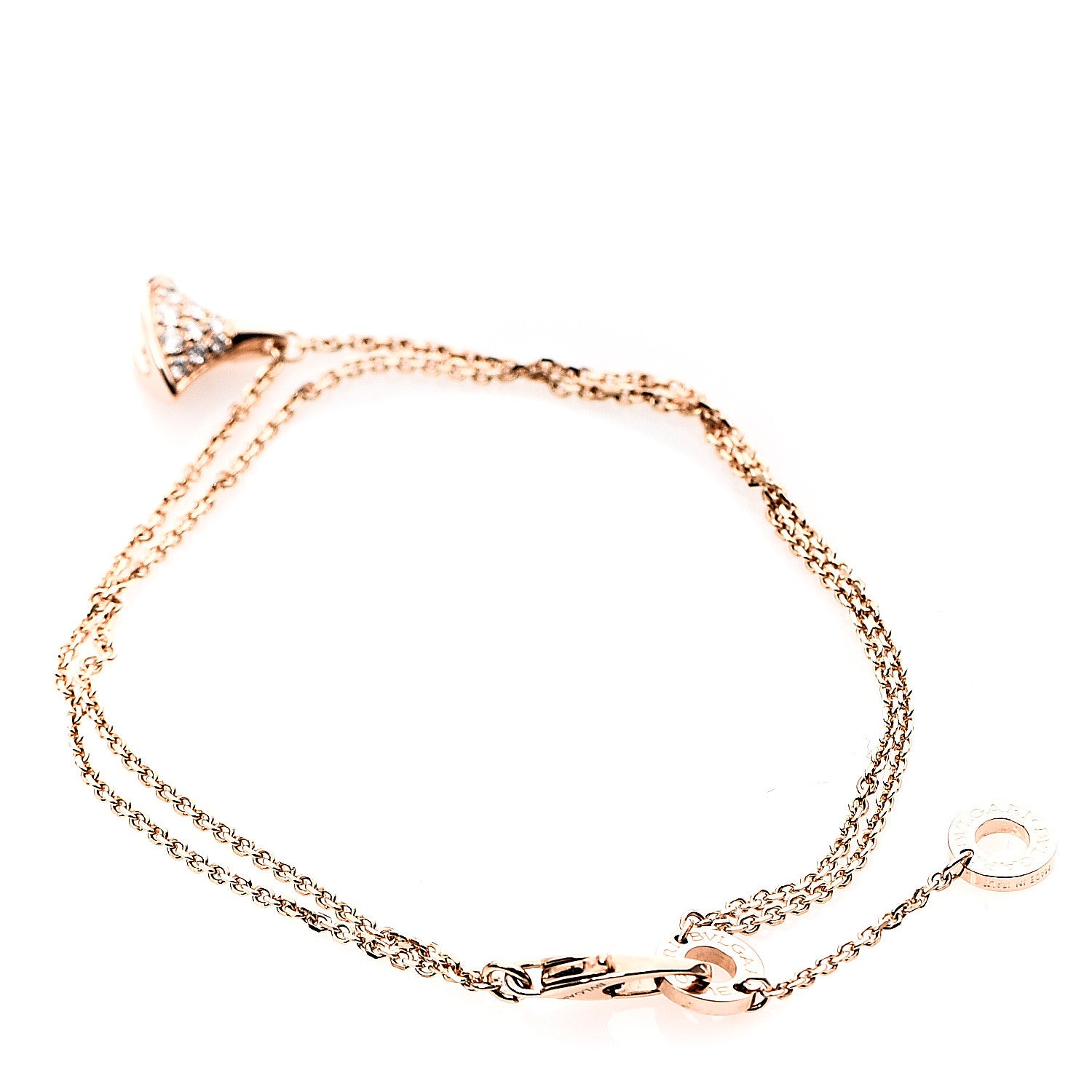 Bulgari 18K Rose Gold Diamond Divas' Dream Bracelet 2 of 6