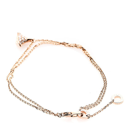 Bulgari 18K Rose Gold Diamond Divas' Dream Bracelet 2 of 6