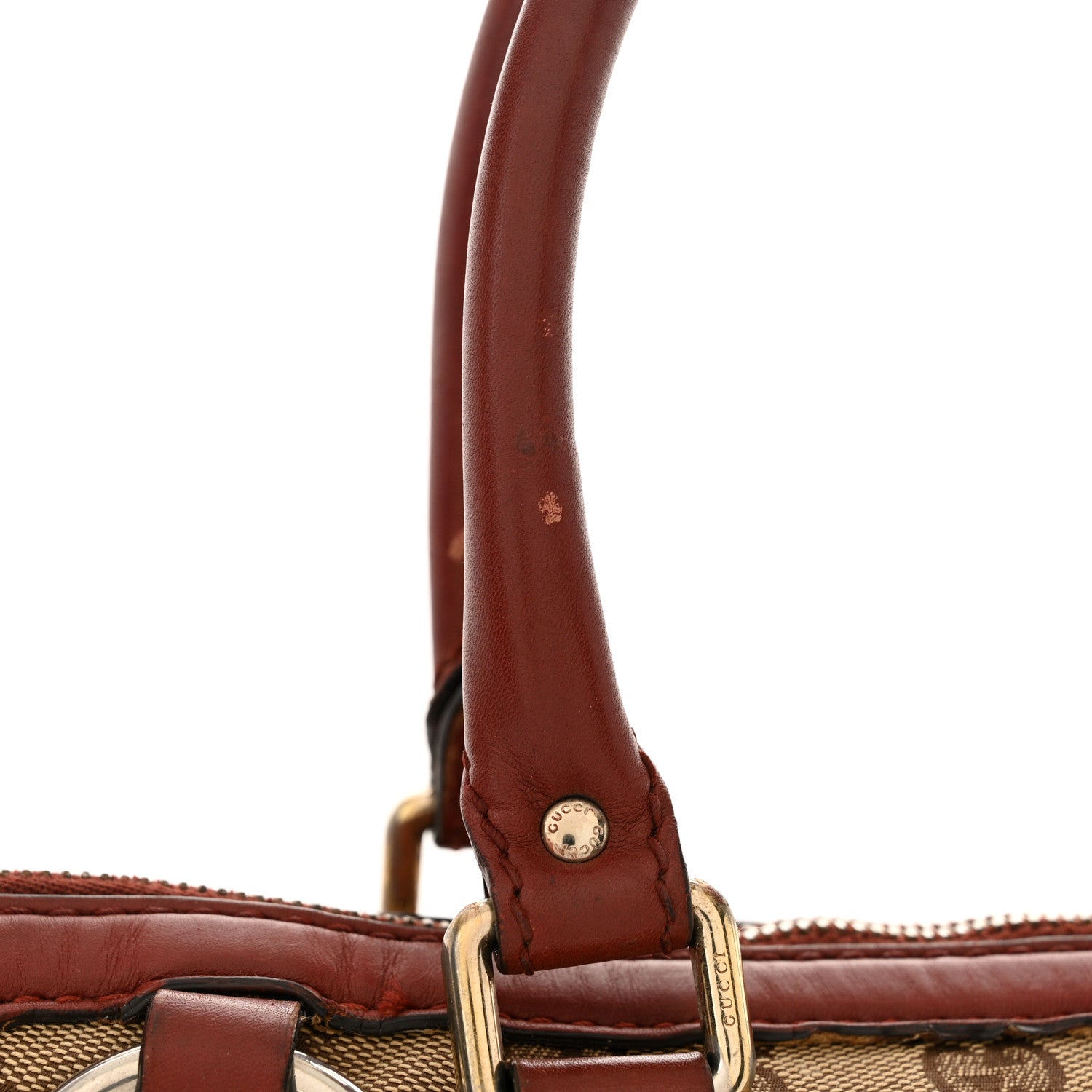 Gucci Monogram Medium Sukey Top Handle Dark Red 17 of 19