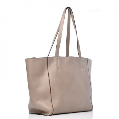 Chloe Smooth Calfskin Medium Milo Shopping Tote Motty Grey 3 of 7