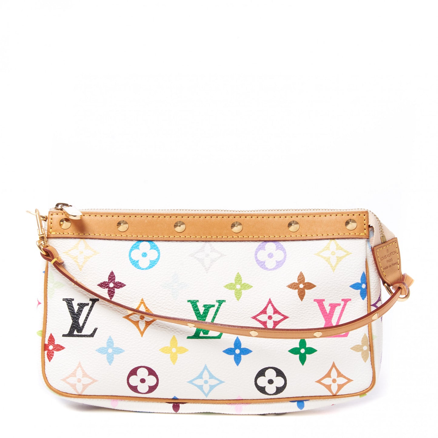Monogram Multicolor Pochette Accessories White