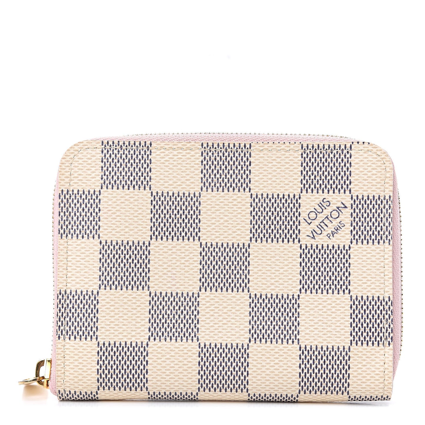 Damier Azur Zippy Coin Purse Rose Ballerine