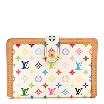Louis Vuitton Monogram Multicolor French Purse Wallet White 1 of 8