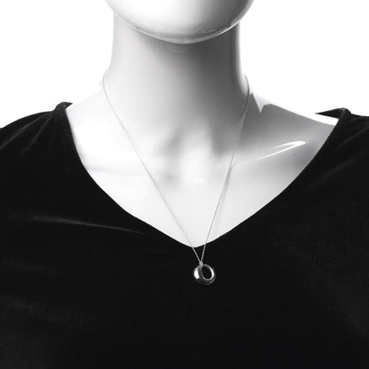 Tiffany Sterling Silver 17mm Elsa Peretti Eternal Circle Pendant Necklace 2 of 6