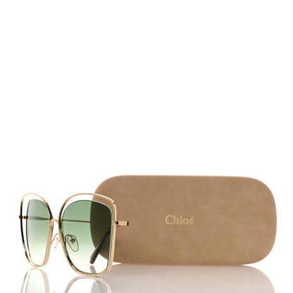 Chloe Poppy Cutout Square Sunglasses CE133S Havana Brown 7 of 7