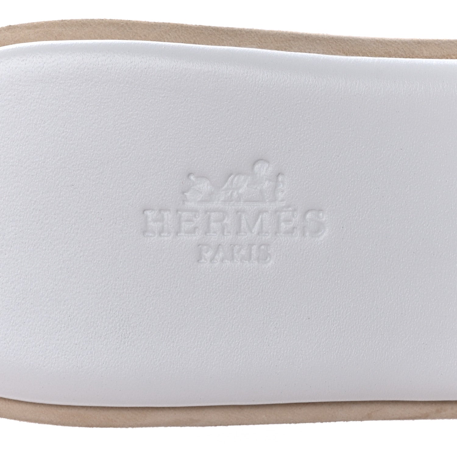 Hermes Calfskin Cork Eze 30 Sandals 41 White 7 of 9