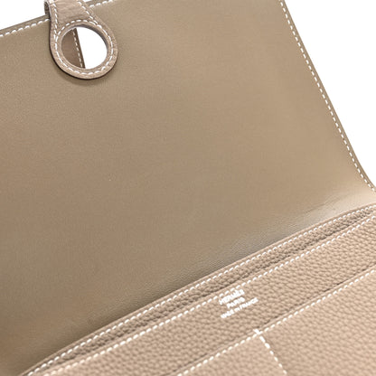 Hermes Togo Dogon Duo Wallet Etoupe 9 of 10