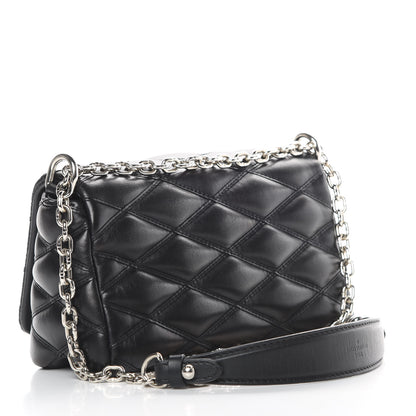 Louis Vuitton Lambskin Malletage GO-14 PM Black 3 of 11